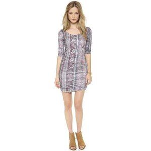 Free People Jasmine Mini Dress Bodycon Stretch Retail $108 Womens Size L